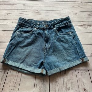 Urban Planet Mom High Rise Jean Shorts Size 5